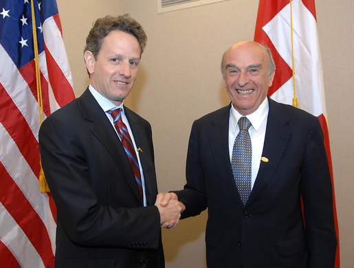 Rudolf Mertz et Timothy Geithner